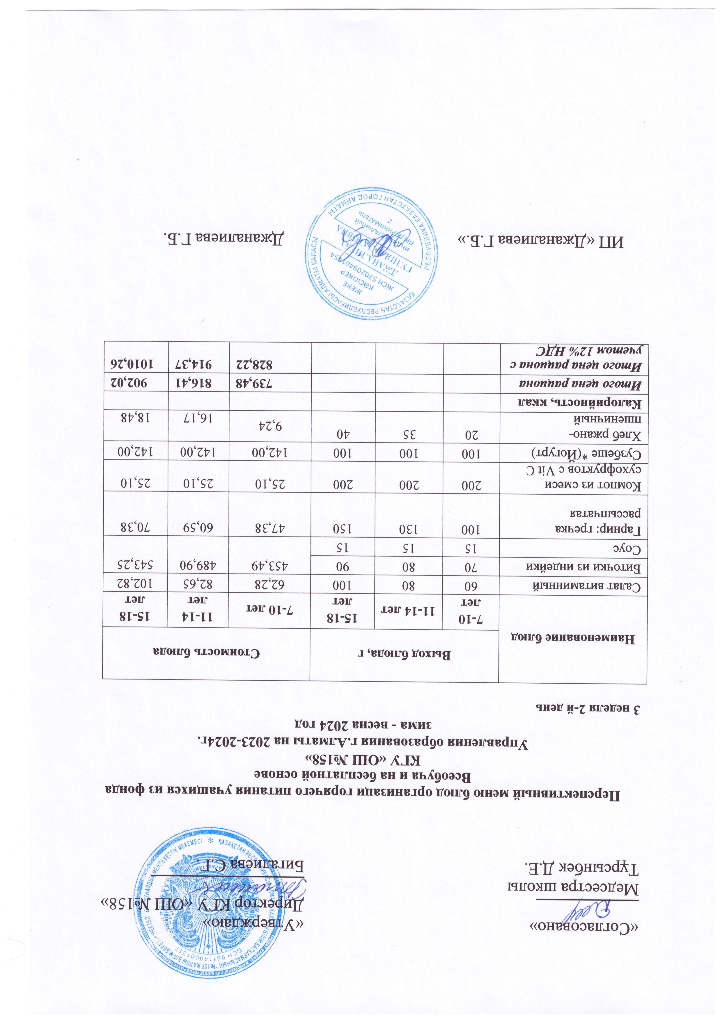 Ас мәзірі 3 апта 2 күн (14.05.2024)