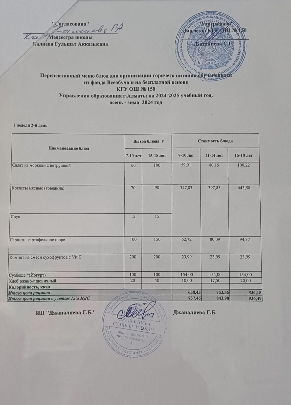 Ас мәзірі 03.12.2024