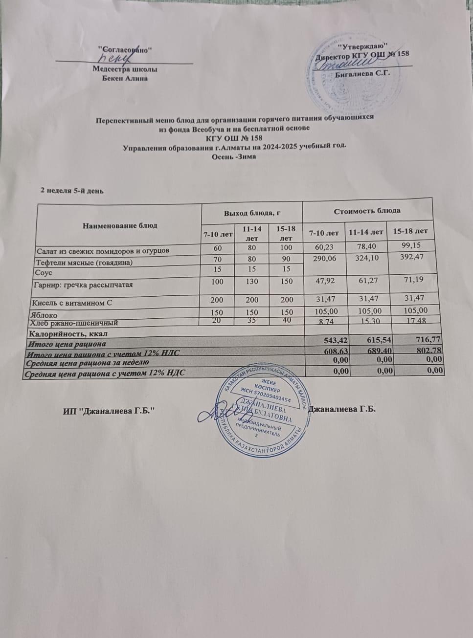 Ас мәзірі 06.12.2024