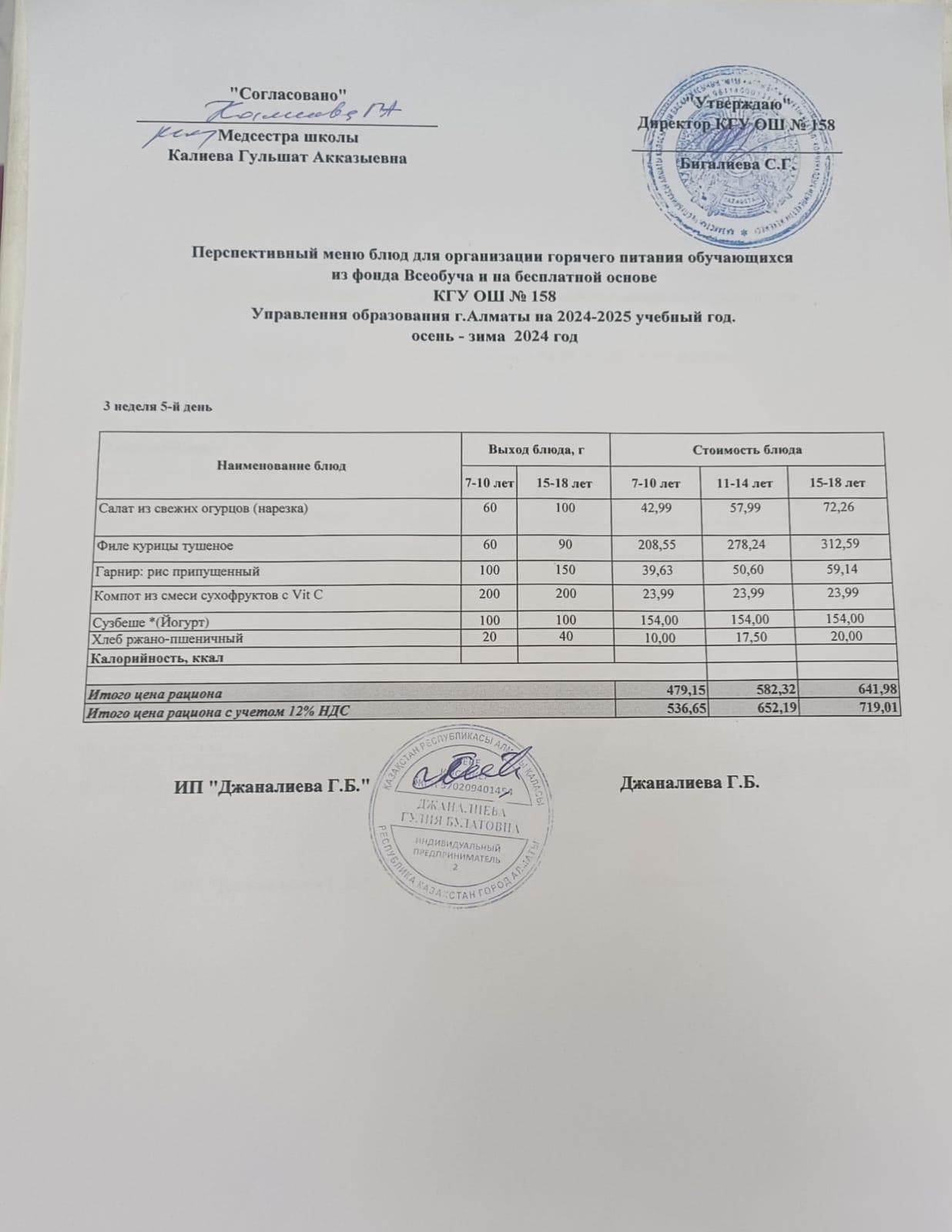 Ас мәзірі 20.12.2024