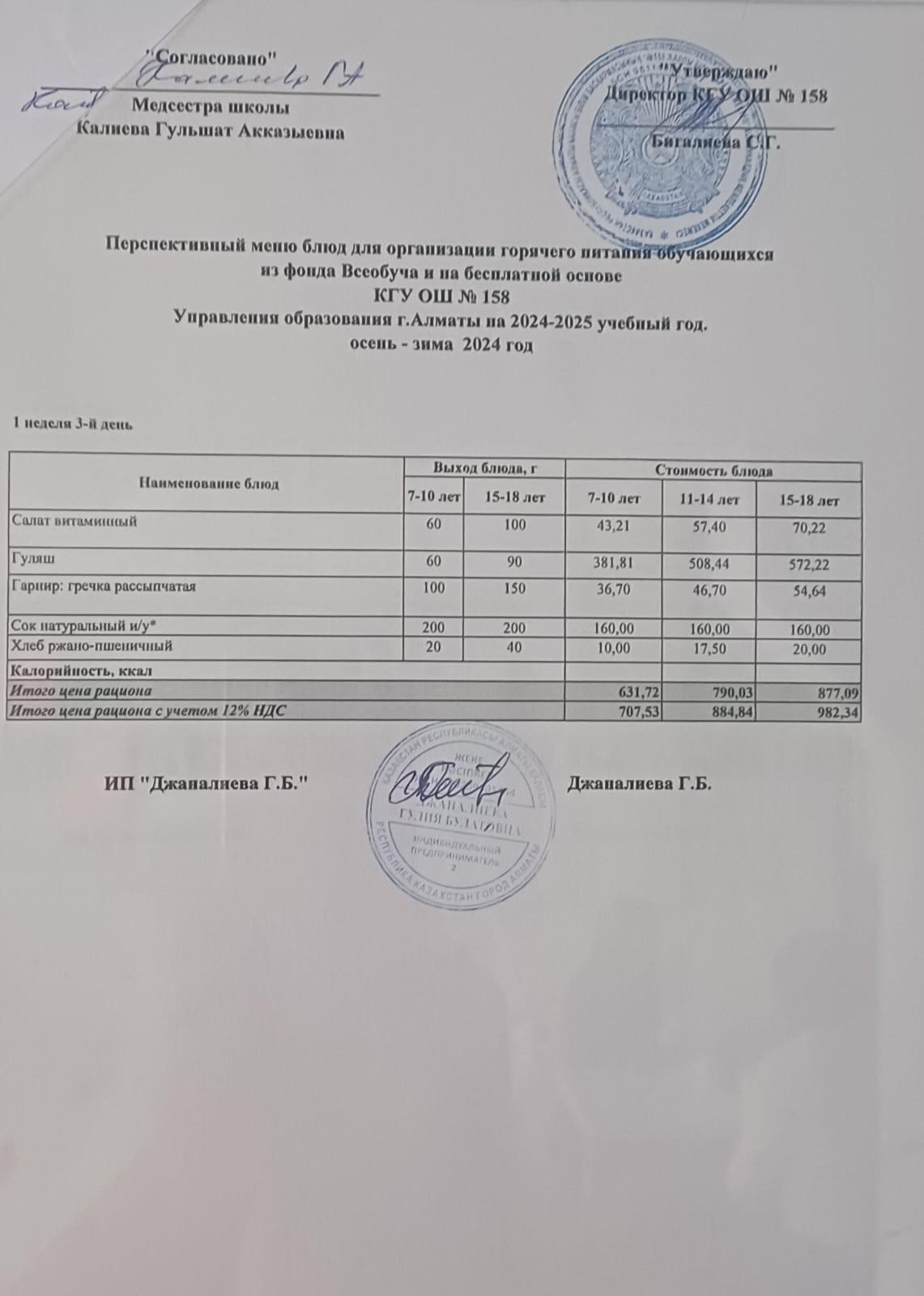 Ас мәзірі 05.02.2025